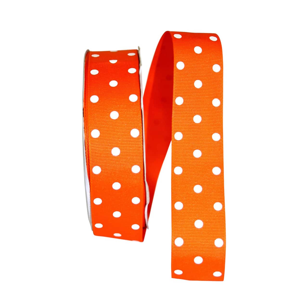 JAM Paper 1.5" x 50yd. Grosgrain Aspirin Dots Ribbon